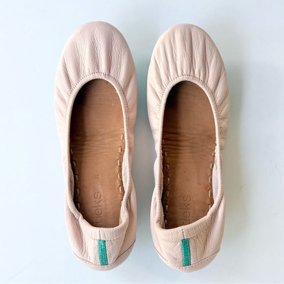 Tieks Ballerina Pink Leather Ballet Flats Size 8 - Picture 9 of 12